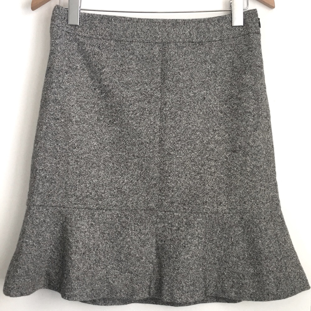 Wool tweed skirt